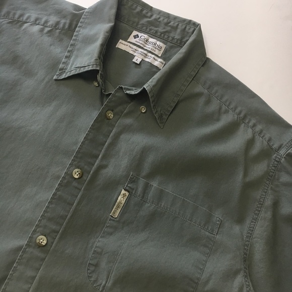 Columbia Other - Columbia Cotton Button Shirt in green, sz L